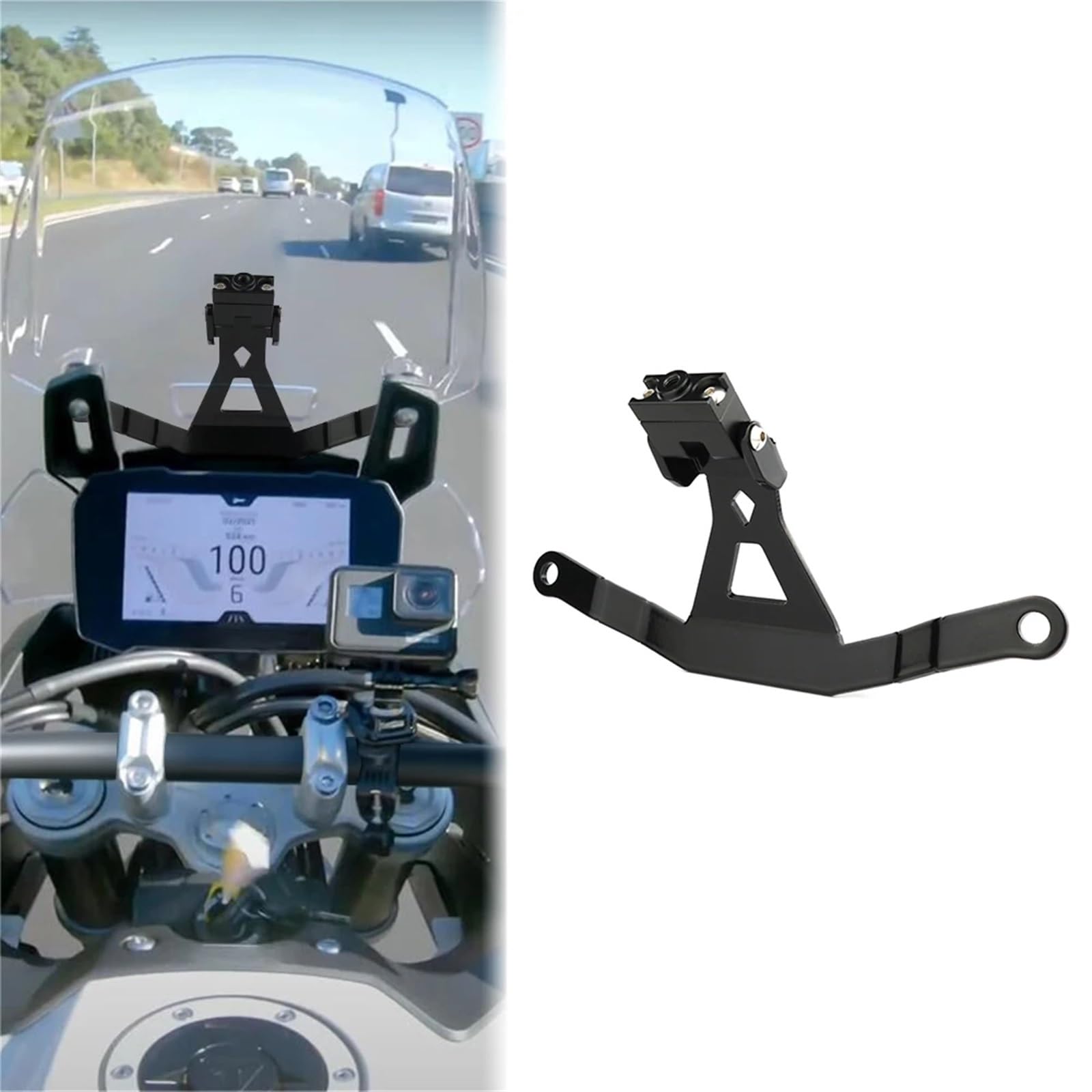 Soporte de Navegación GPS para Triumph Tiger 900/850 Sport 2020-2024 Montaje Teléfono Motocicleta Parabrisas