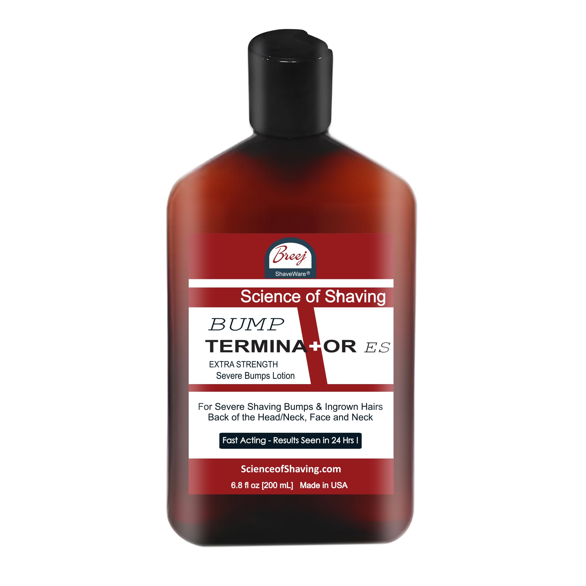 BUMP TERMINATOR EXTRA STRENGTH Severe Bumps Treatment | Razor Bumps And Ingrown Hair Treatment | Bikini Bumps | Back of Head Bumps And Ingrown Hair Treatment, 6.8 oz (Pack of 1)