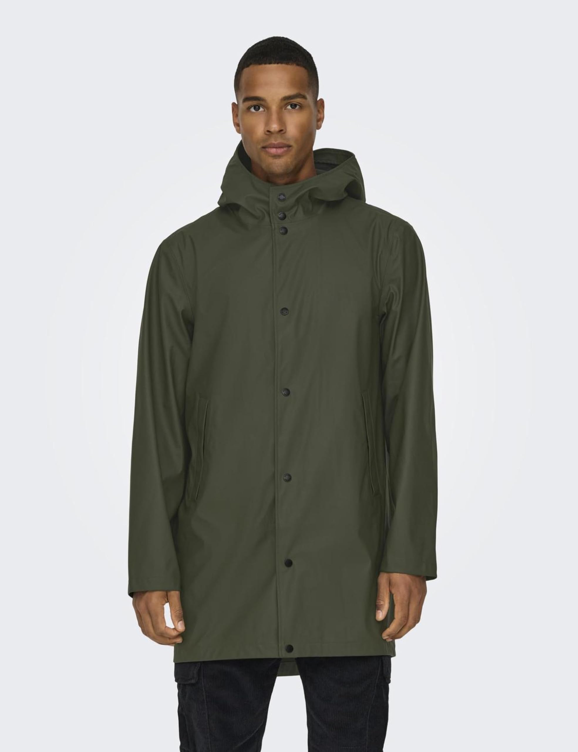 Only & Sons Płaszcz przeciwdeszczowy Mężczyźni Onsluca Rain Coat Otw