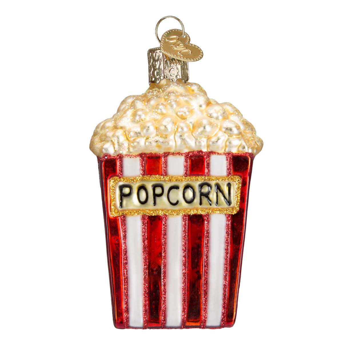 Old World Christmas Popcorn Ornaments: Glass Blown Ornaments For Christmas Tree (32074)