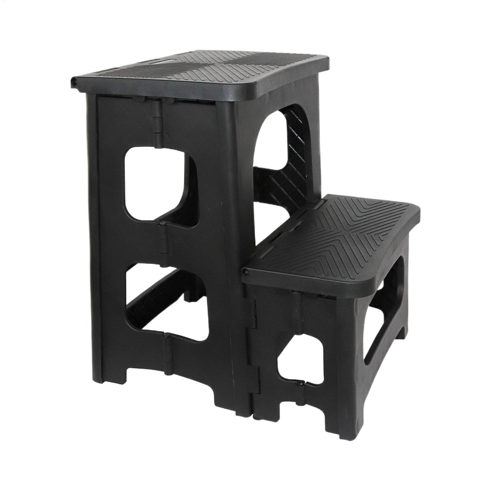 Zusammenklappbarer Tritthocker Leichte, Breite Zweistufige Trittleiter | Belastbar Bis 113 Kg Küchen-Trittleiter, Küche, Badezimmer, Büros, Bibliothek, Innen- Und Außenbereich