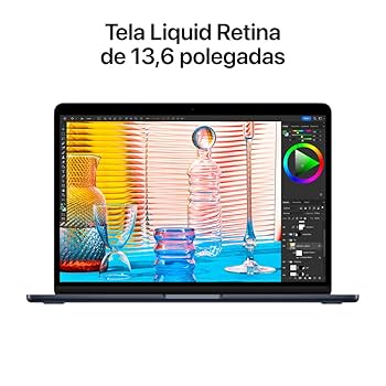 Notebook MacBook (2022) Apple com chip M2: tela Liquid