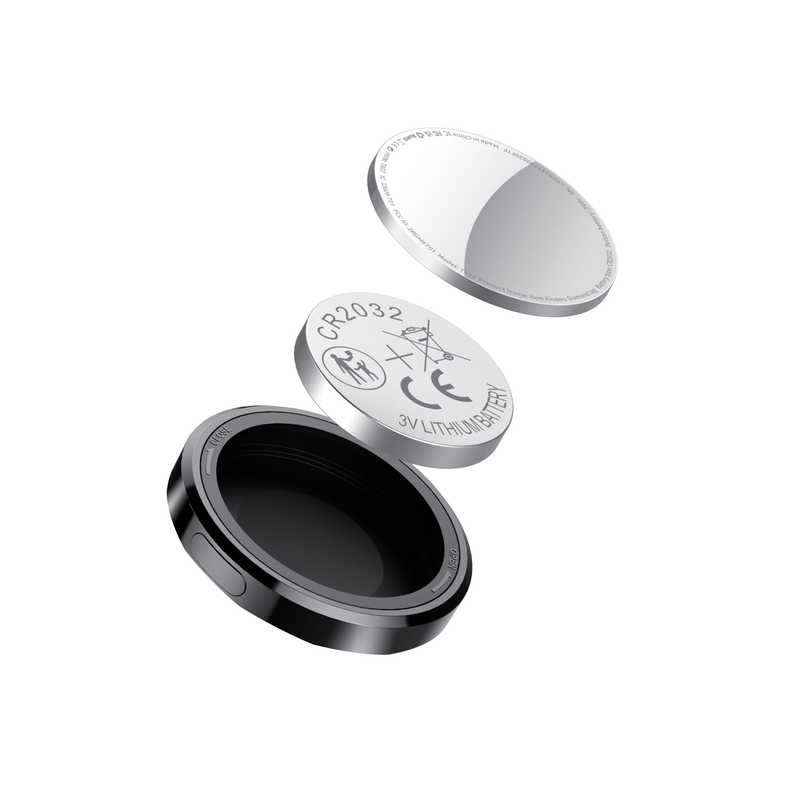 Bluetooth Localizzatore Chiavi, Smart Air Tag Tracker Compatibile con Apple Dov’è (Solo iOS), Trova Oggetti per Gatti/Chiavi/Bagagli/Valigie/Portafogli con Custodia Protettiva/Portachiavi