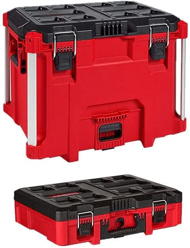 48-22-8429 y 48-22-8450 para Milwaukee Packout - Kit combinado de 2 cajas de herramientas, caja de herramientas XL y estuche de herramientas de