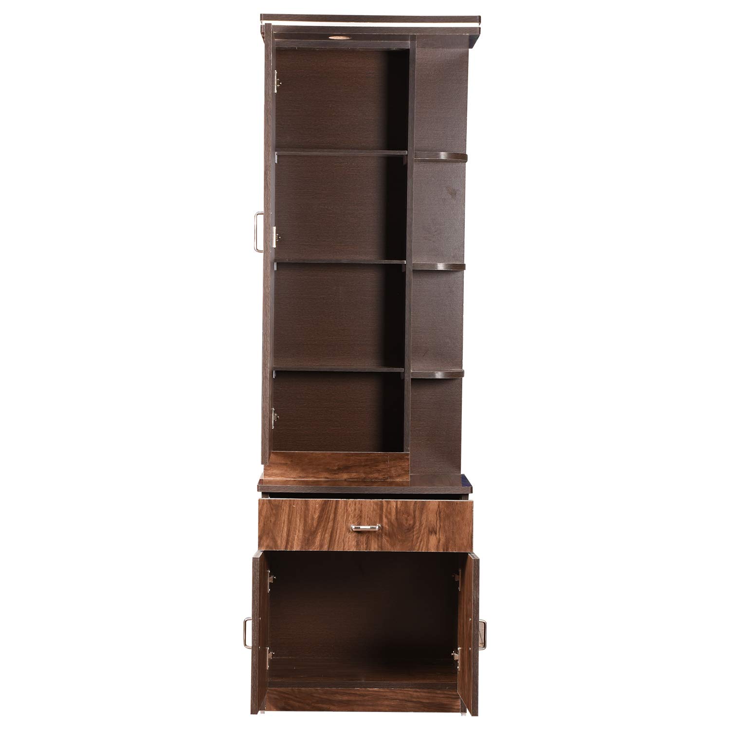 Hexagon Furnitures Wooden Orchid Light Glossy Dressing Table, Brown 2