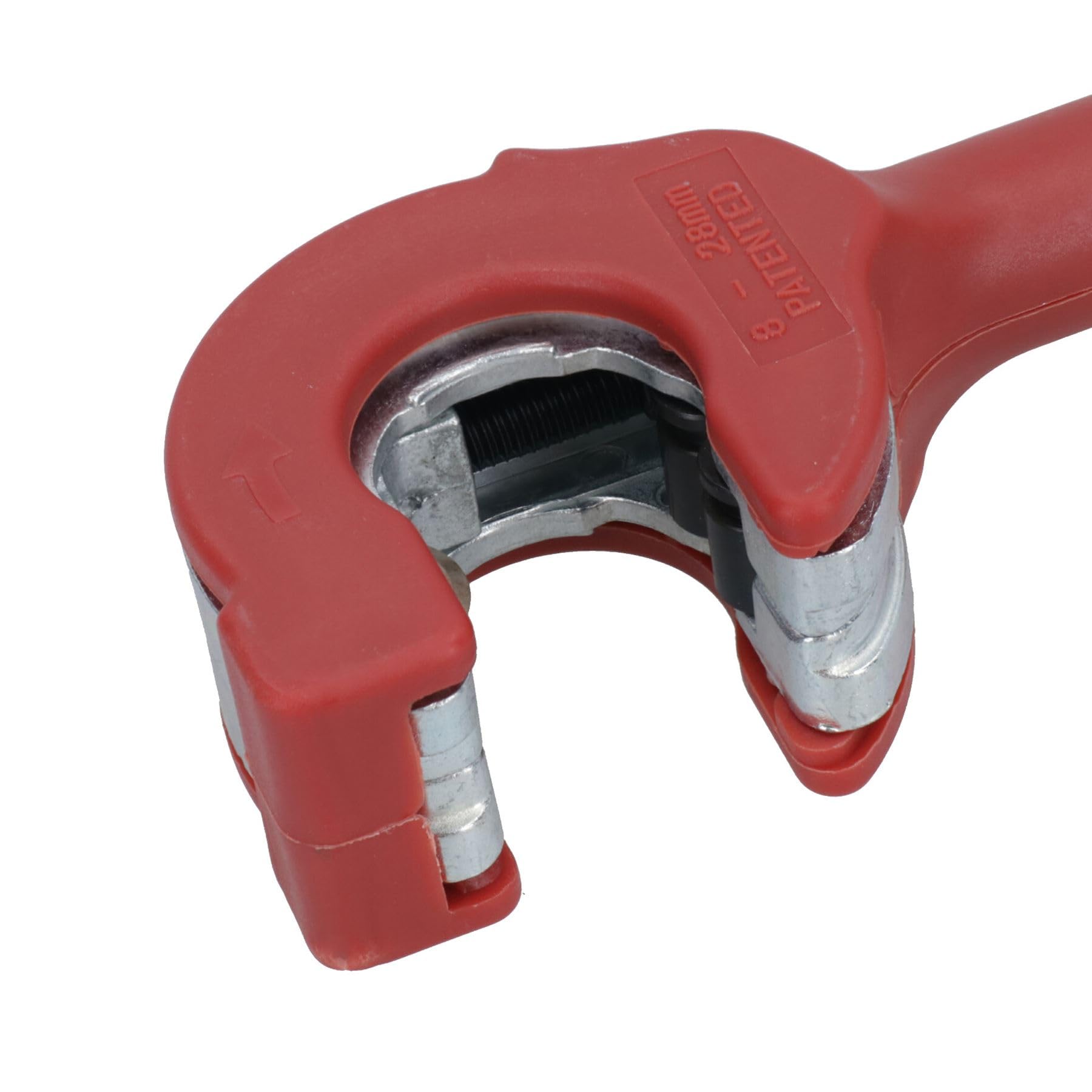 Tagliatubi regolabile con una mano in rame INOX a cricchetto, 8 mm - 28 mm