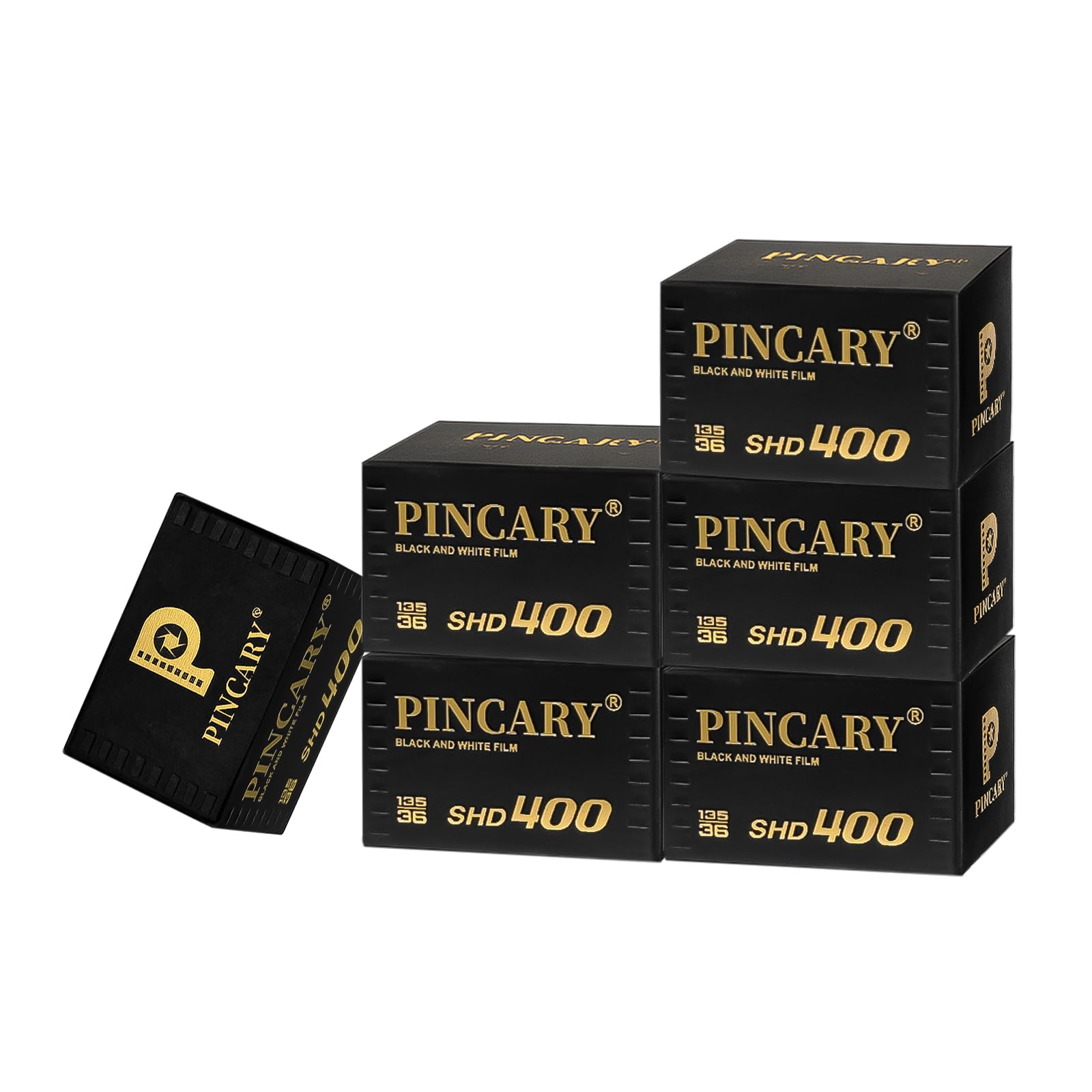 ISO 400 SHD400 36EXP Lot de 6 pellicules noir et blanc 35 mm pour projets de campus