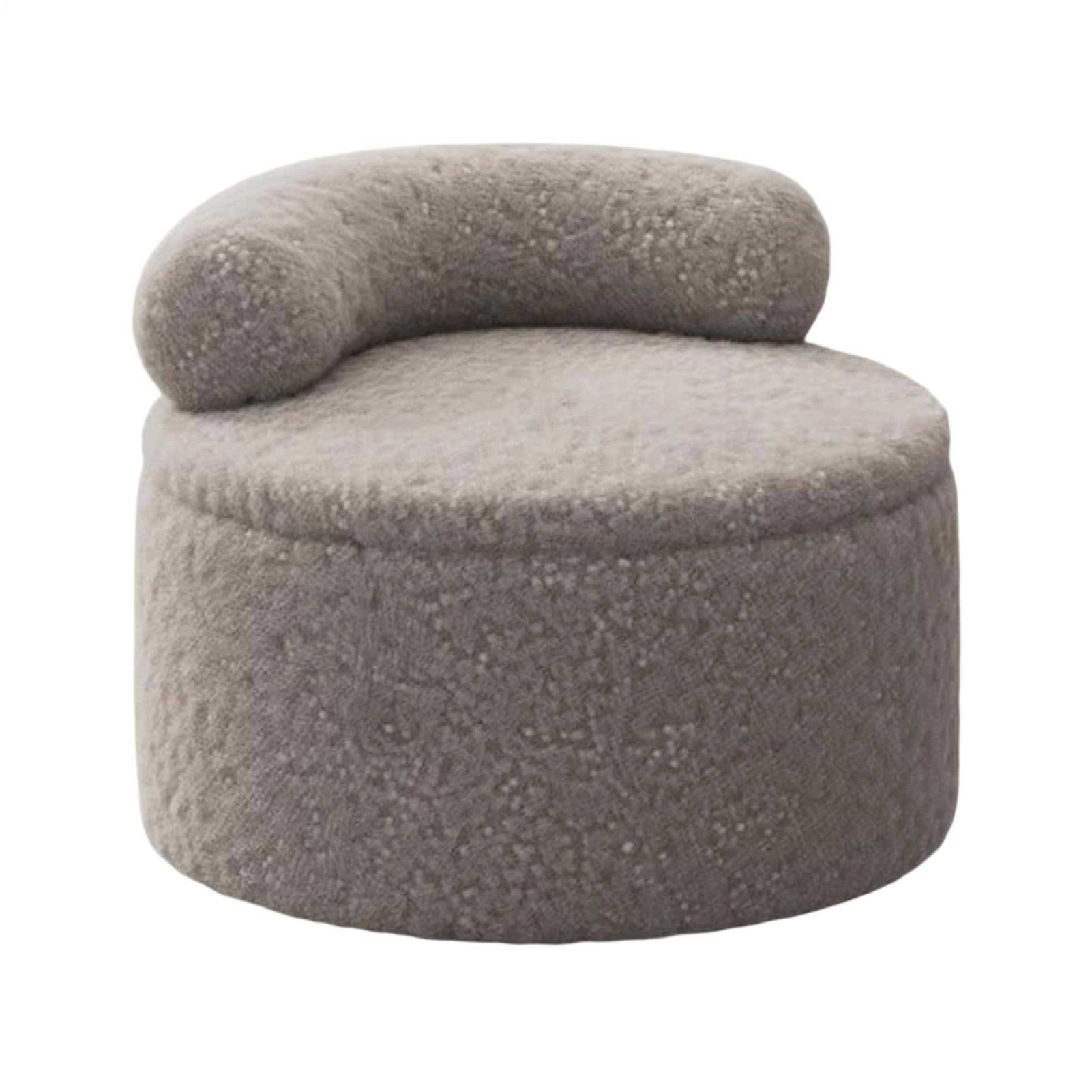 Pouf ottoman repose-pieds rond avec rangement pour salon et chambre