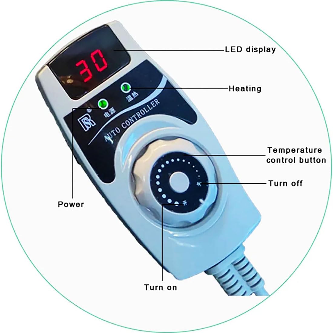 Elektryczna mata grzewcza z jadeitem i turmalinem