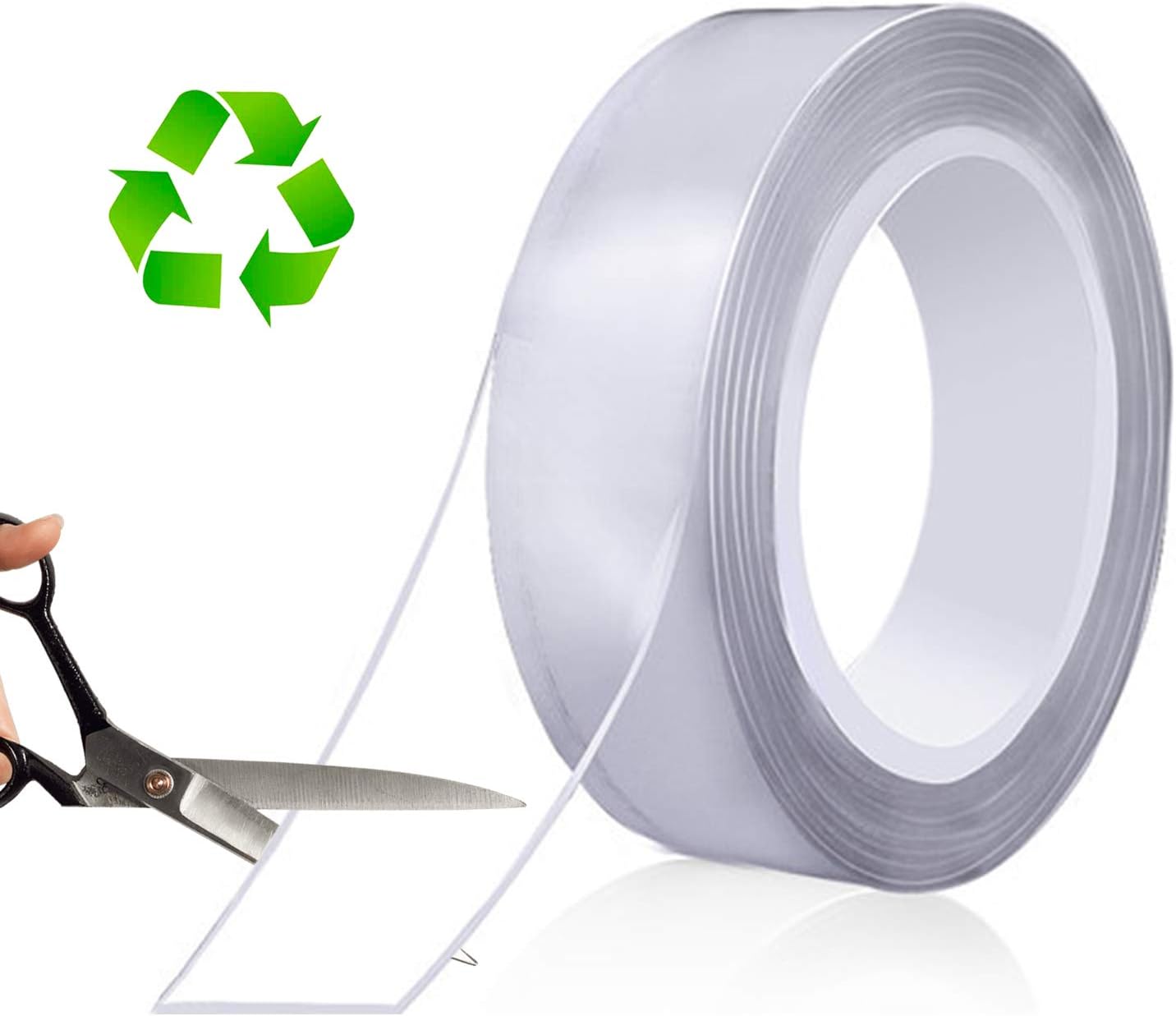 Nano Double Sided Tape, 16.4FT Multipurpose Heavy Duty Mounting Tape, Reusable Removable Washable Traceless Strong Gel Grip Adhesive for Mounting Carpet, Home, Office Decor.