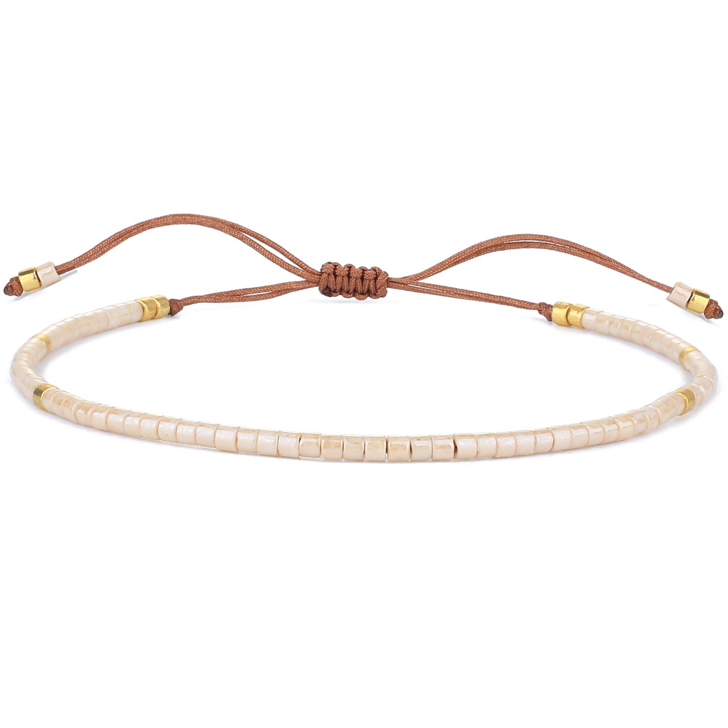 KELITCH Pulseras Amistad con Cuentas Concha Cristal Color Bohemio Pulsera Hecha A Mano Brazaletes Joyería para Mujer — view 13