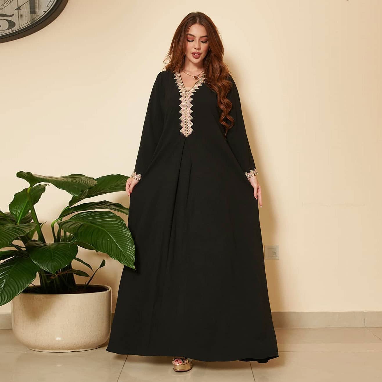Greatfool Kaftan Mujer - Chilaba Mujer Que Puede llevarse como un caftán marroquí o un Kaftan Playa - Kaftan Mujer Playa Adaptada a Todas