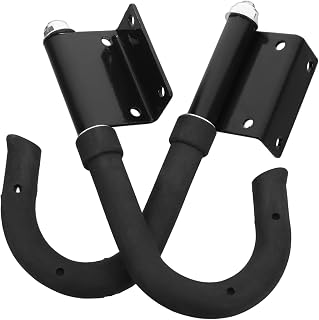 SOLUSTRE 2 Ganchos Telescópicos Para Escalera De Garaje De Aleación De Aluminio Para Techo Color Negro