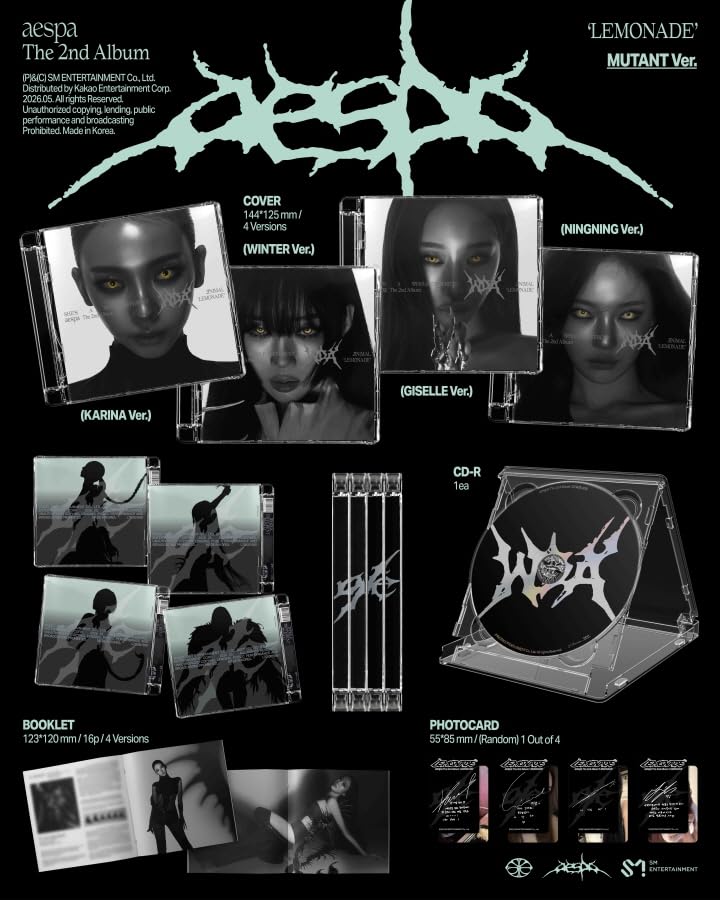 Amazon.co.jp: [ MUTANT Ver. ] aespa - 2nd Album [ LEMONADE ] 輸入