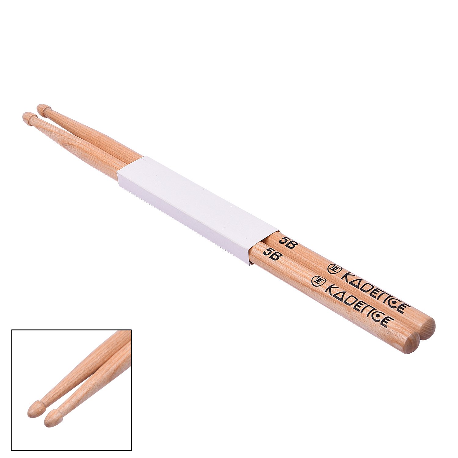 Kadence Drum Stick Hickory Wooden Tip 5B - Image 2 thumbnail