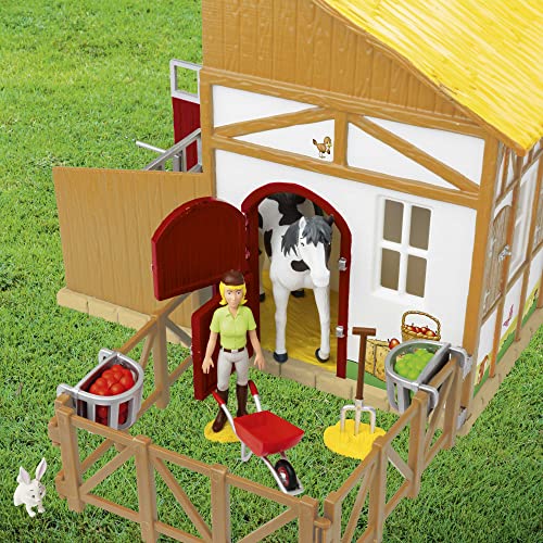 CRAZE Bibi und Tina Spielzeug Pferdestall Set Martinshof Spielset mit Pferden Spielfiguren und Pferde Zubehör Reiterhof Bauernhof Spielzeug… – Ansicht 5