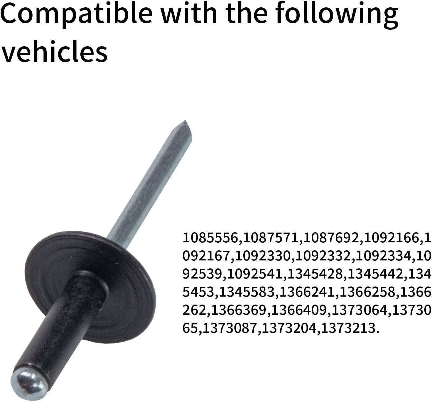 (60 Pack) 3/16 Steel Pop Rivet 293150104,Compatible with Ski-Doo/Sea-Doo/Can-Am Replaces 390409600,390907700,293150104
