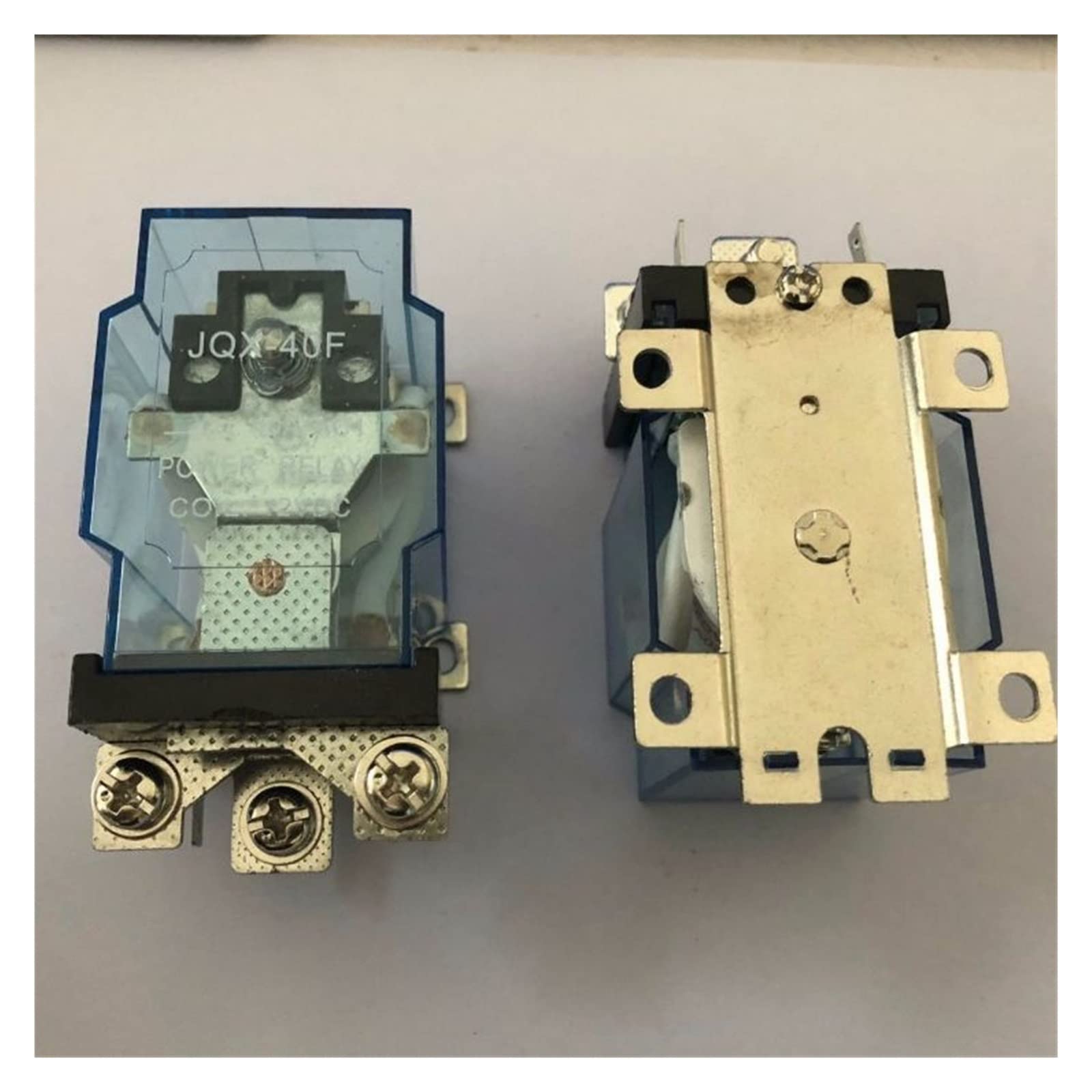 GJZIFGFWQ 12VDC/24VDC/110VAC/220VAC 40A SPDT JQX-40F Power Relay Motor Control Silver Alloy JQX-40F-1Z(5V)