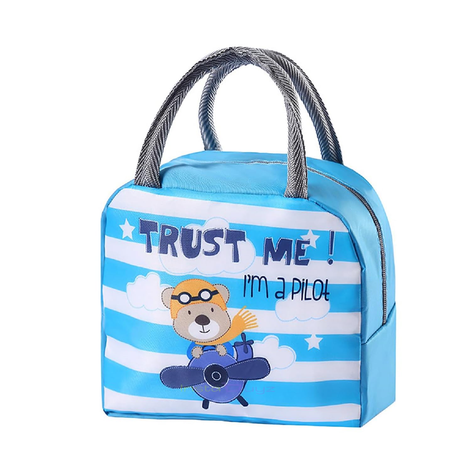 INSTABUYZ Hot & Cold Leak Proof Lunch Bag for Office School Kids Men & Women Storage Bag with Handle Tiffin Bag (Blue Pilot) (B0CJTX97K6) Amazon Price History, Amazon Price Tracker