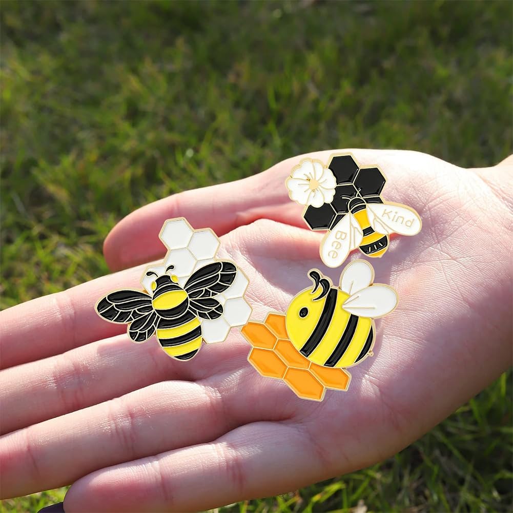 SUNNYCLUE Erdbeer Anstecknadeln - 10 Stück 5 Stile Emaille Broschen Set