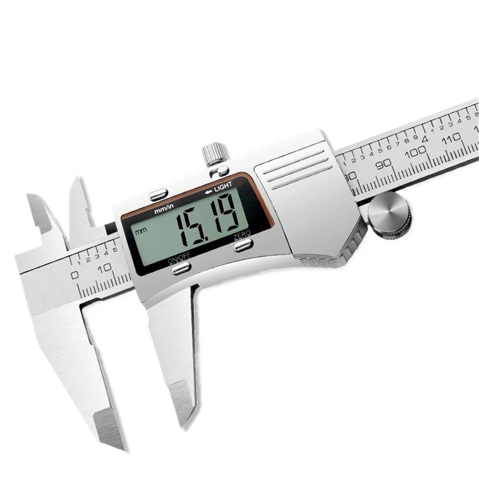 Cyfrowy suwmiarka metalowa profesjonalny suwmiarka noniusz narzędzia pomiarowe do obróbki drewna gruby miernik elektroniczna głębokości linijka 1 sztuka (BOX Metal Caliper 2)