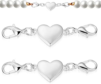 Amazon.co.jp: OSALADI ネックレス 留め具 ハート型のマグネット