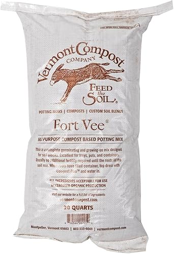 Fort Vee - Mezcla de tierra orgánica para macetas Tierra para macetas a base de compost de alto contenido en nutrientes para interiores y