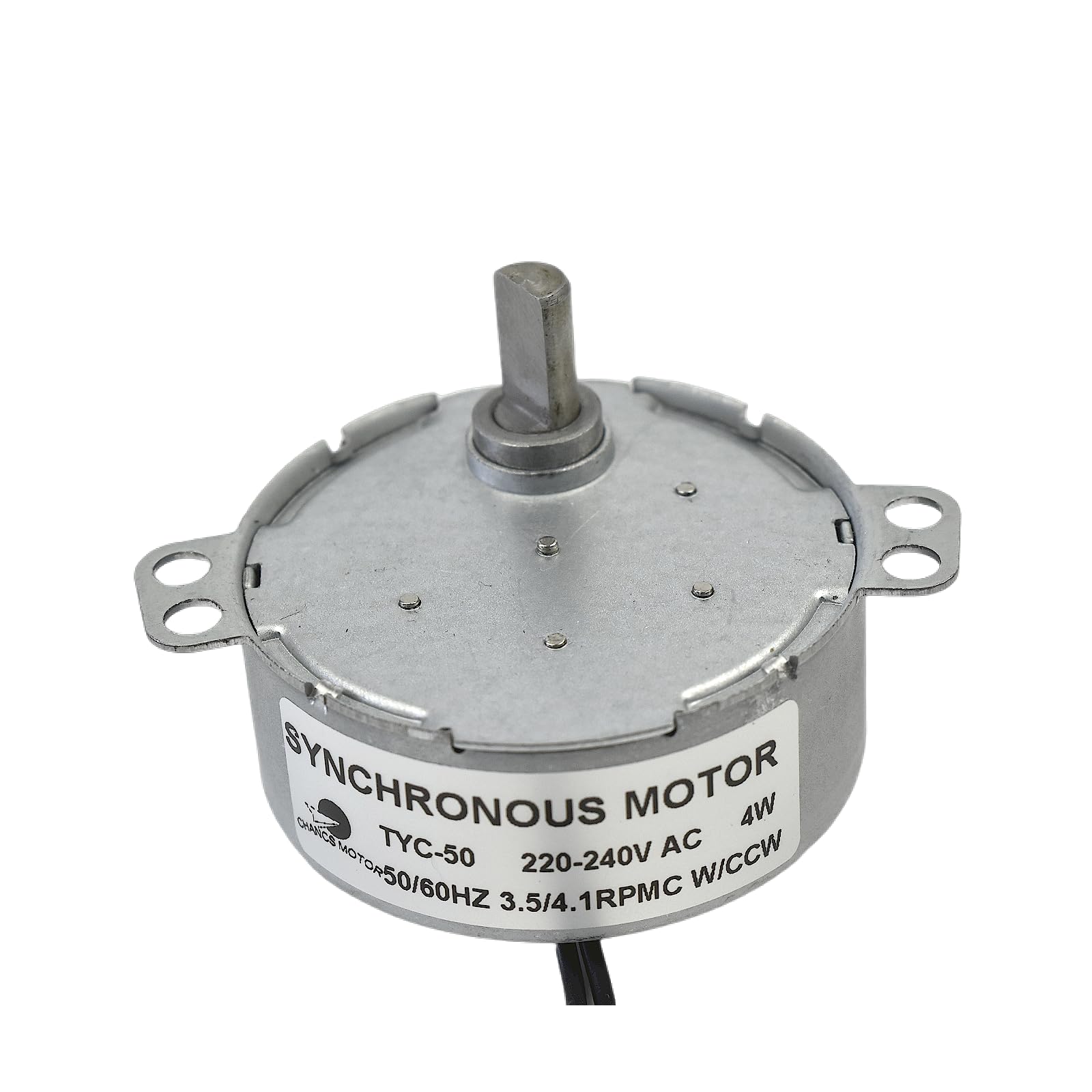 CHANCS Synchronous Motor TYC-50 AC 220V 3.5/4.1RPM CW/CCW D-Shaft for Commercial Household Ice Cube Machine Accessory