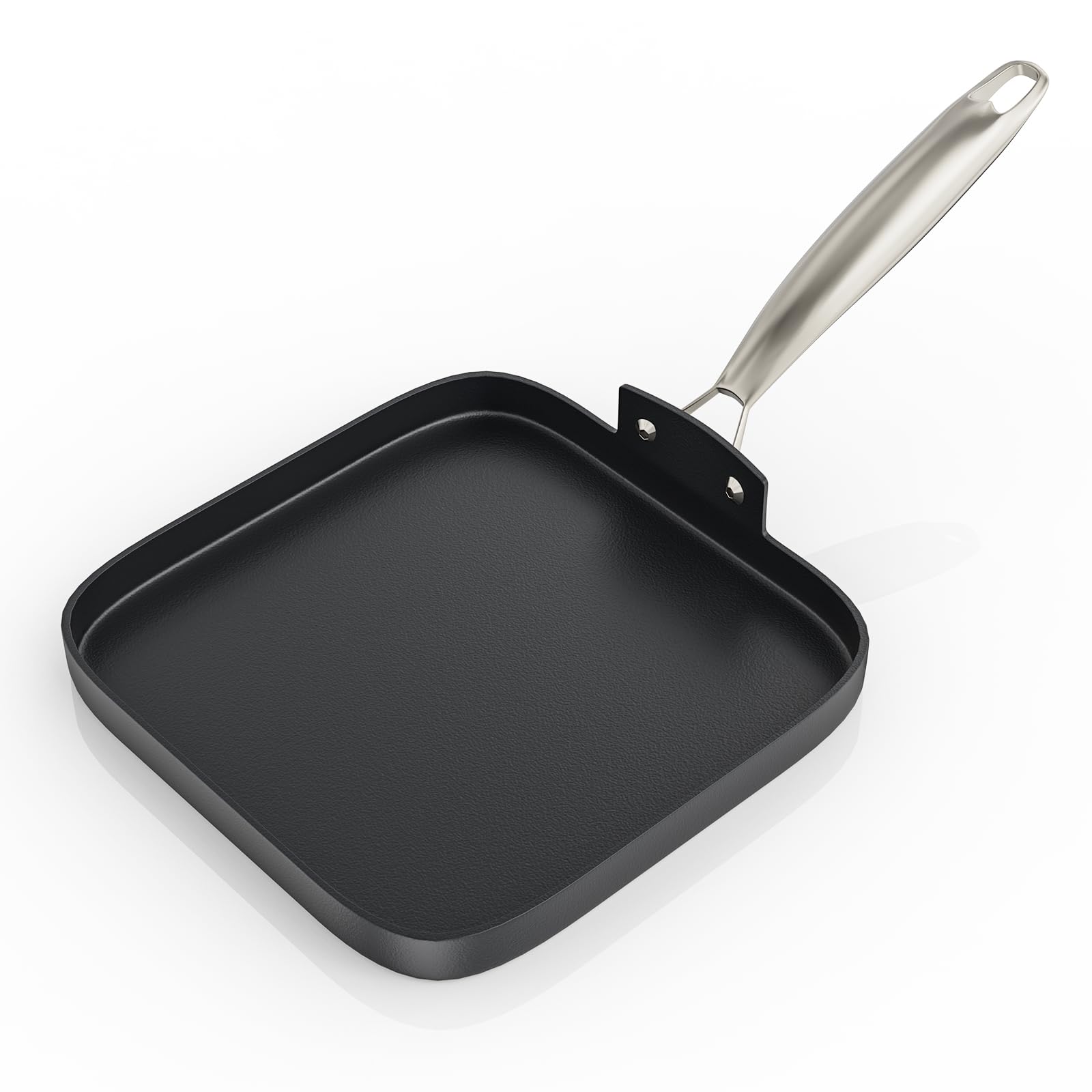 Nonstick Griddle Pan Replacement for Ninja Foodi C30628, 11-Inch Stovetop Griddle with Big Cooking Surface, Versatile Square Frying Grill Pan with Handle, Flat Grill Pan for All Cooktops, Oven Safe