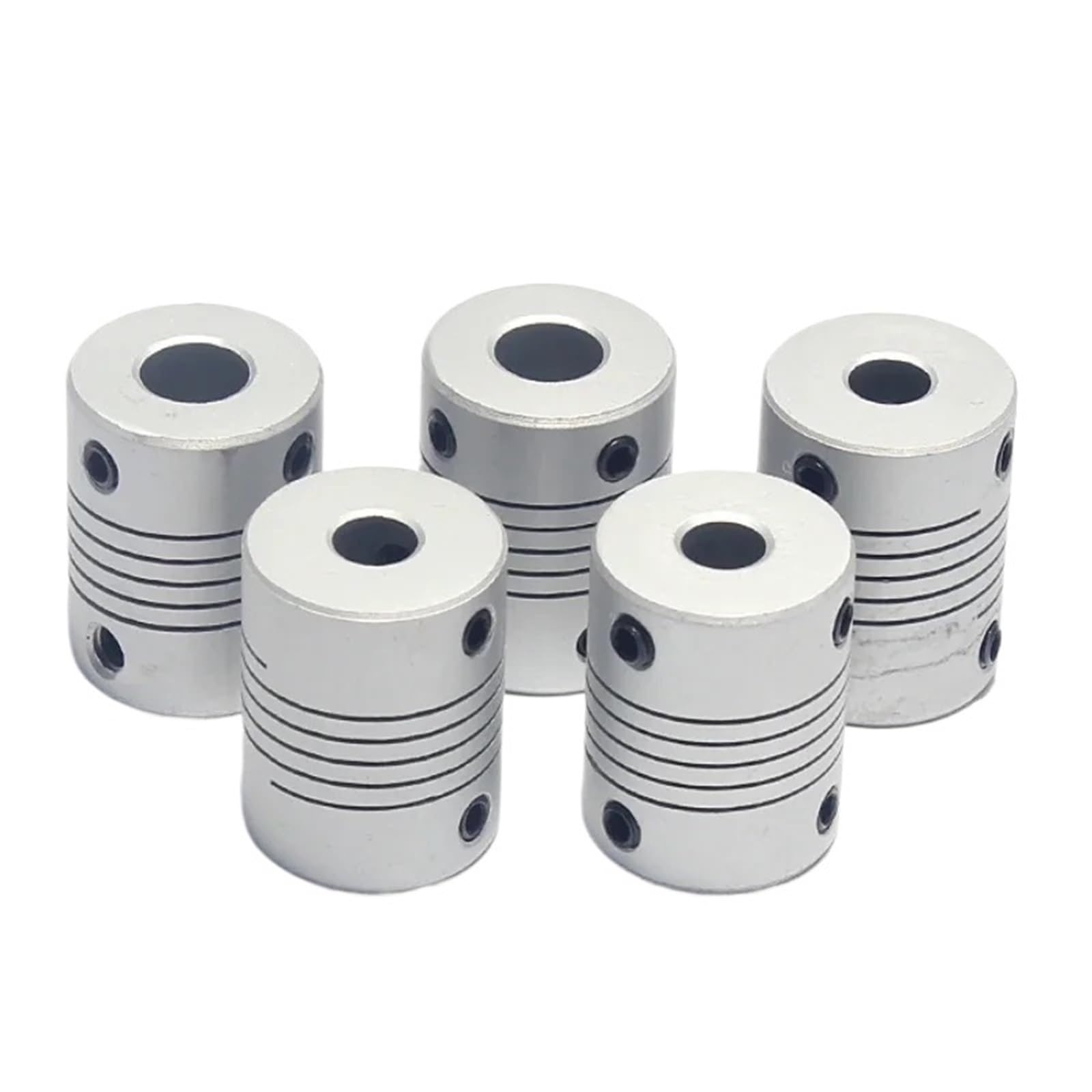Acoplador de eje de mordaza de motor CNC de aluminio D19L25, 5 mm a 8 mm, acoplamiento flexible, diámetro exterior de 19 x 25 mm, envío directo, 3/4/5/6/7/8/10 mm(5x5)