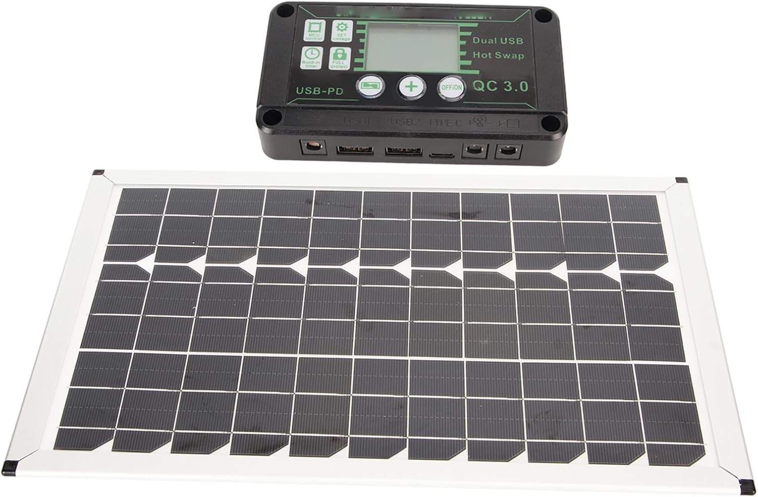 Solar Panel Kit, ABS Prevent Reverse Connection Prevent Current Leakage