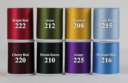 Miniatura 10 de Superior Threads Sew Complete Hilo de coser de poliéster para acolchado de 300 yardas, paquete de 6 unidades (rojo, blanco y azul)