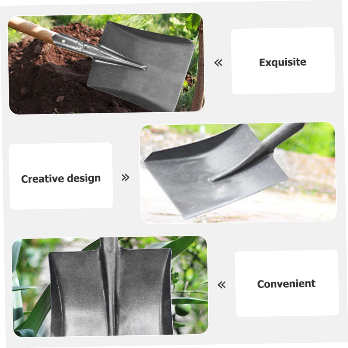 Outdoor-bodenschaufel Aus Hochwertigem Material Robuste Gartenschaufel Ohne Griff Praktisches Gartenschaufelzubehör Für Pflanzen Und Jäten Langlebige Bodenschaufel Für