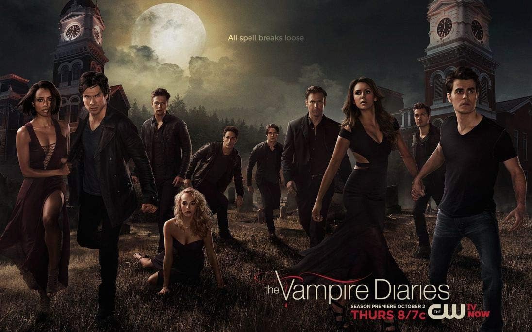 The Vampire Diaries Season 5 (22inch x 14inch/56cm x 35cm) Waterproof Poster No Fading
