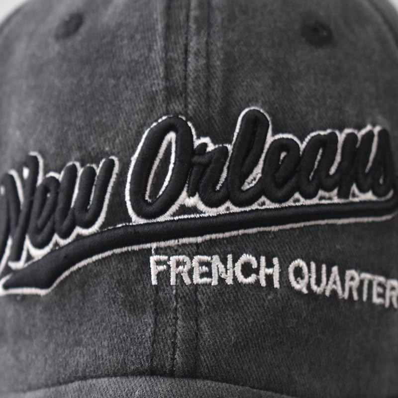 Embroidered Jazz Vintage Washed Baseball Cap miniatura 7