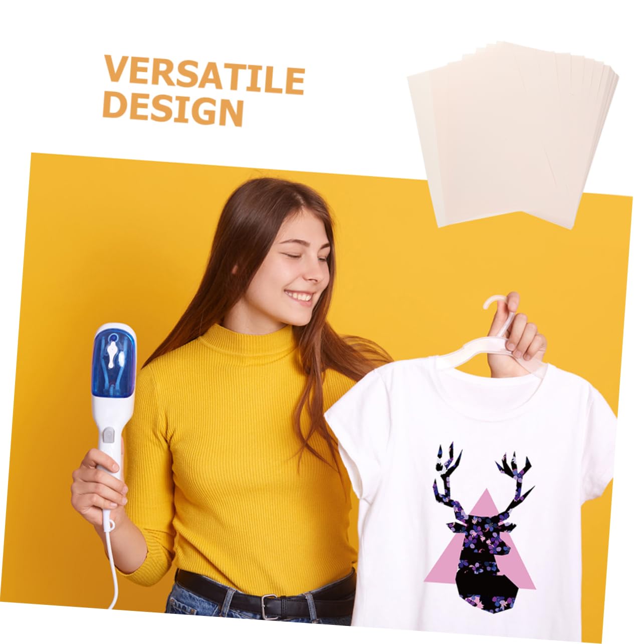100blätter Sublimationspapier Für T-shirt Transfers Hitzeübertragungsfolie Für Chemiefasern Und Canvas Einfache Handhabung Für -projekte Und Personalisierte Designs