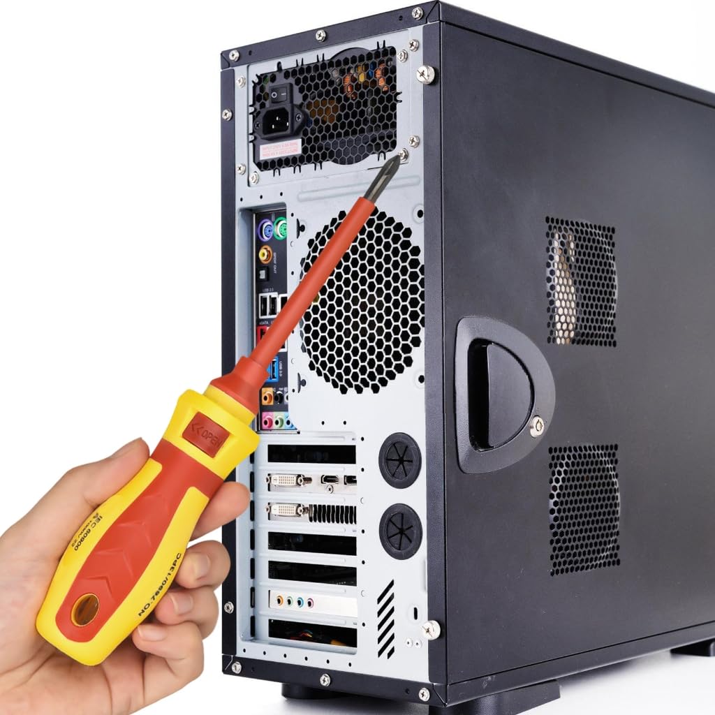 Set di cacciaviti isolati da elettricista, cacciavite con punta magnetica antiscivolo