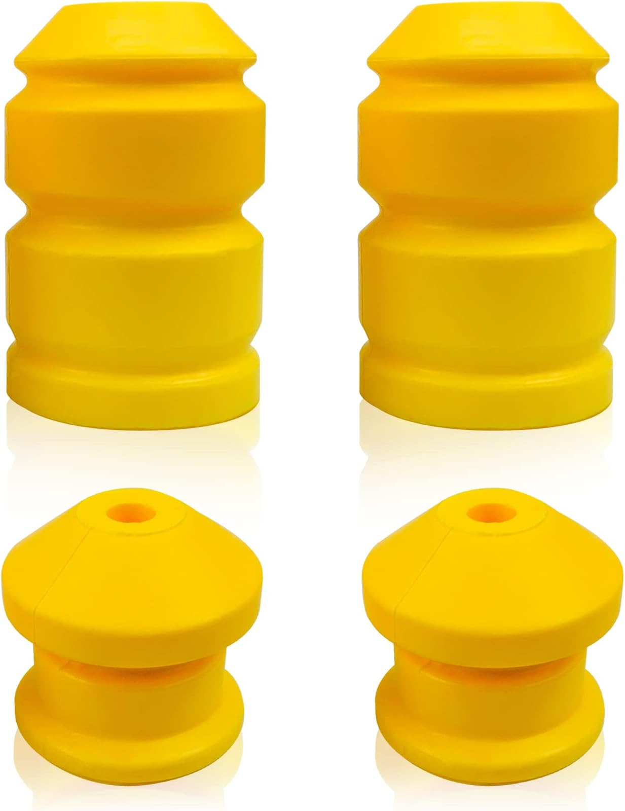 4Pcs Front and Rear Bump Stops, Control Arm Axle Jounce Bumpers Fit for HUMMER H3 H3T 2006-2010, Replace 15783030 15295277