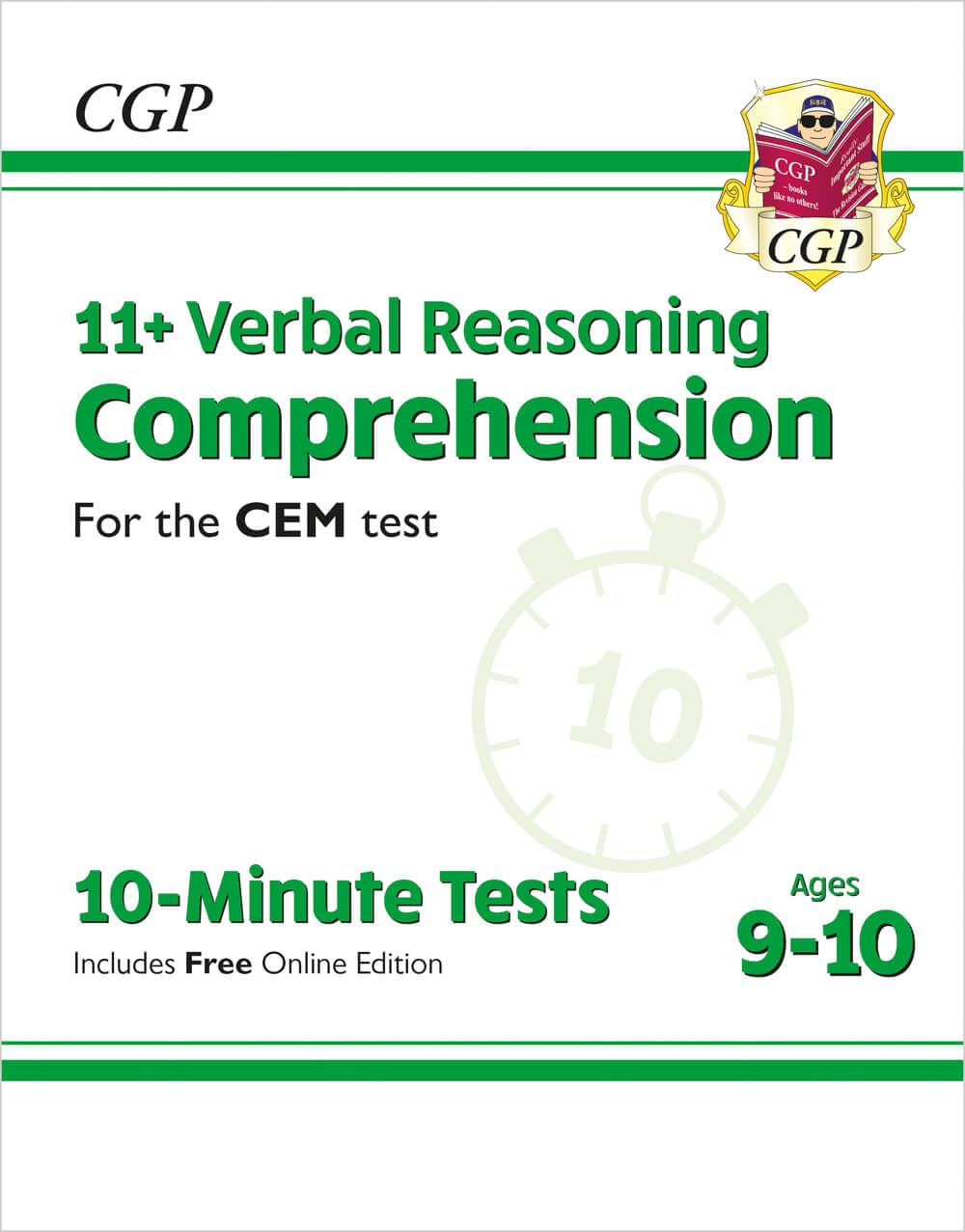 11+ CEM 10-Minute Tests: Comprehension - Ages 9-10 (with Online Edition) (CGP CEM 11+ Ages 9-10)