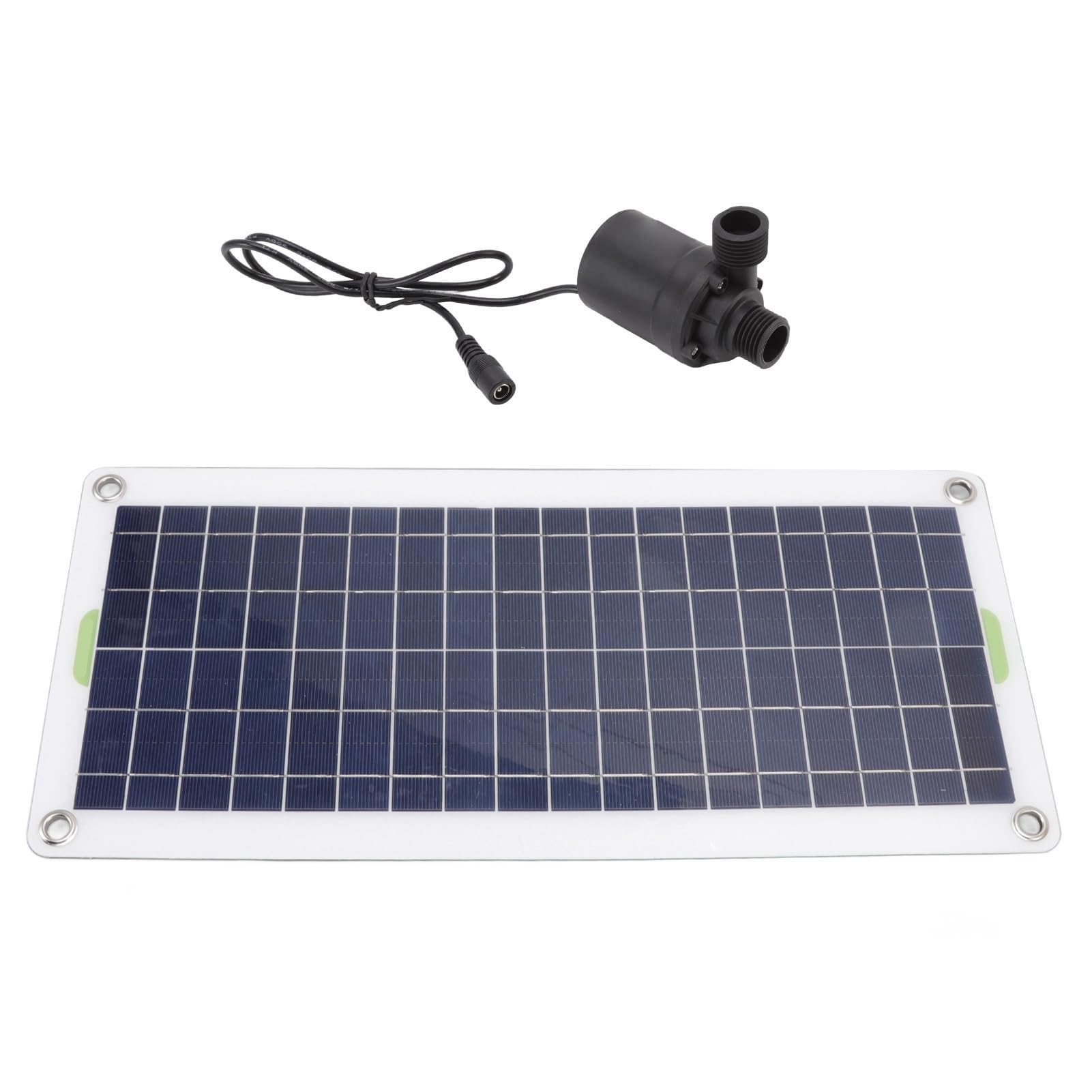 Kit Solare per Fontana da Giardino, Pompa Acqua con Pannello Fotovoltaico 30W DC12V 19W, per Stagno e Laghetto