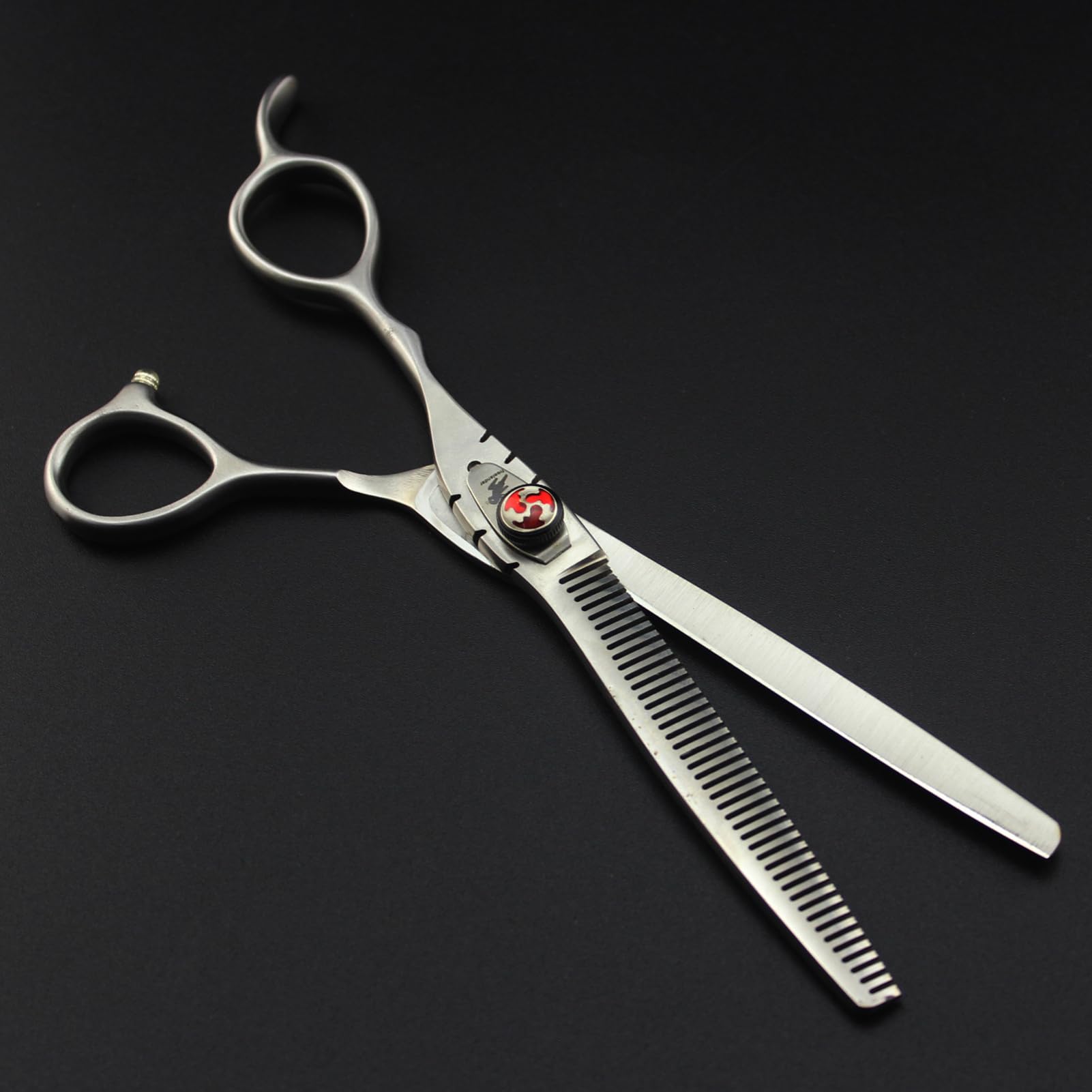 7 inch Set, Linkshänder Friseurschere Haarschere Effilierschere 7 Zoll Professionelle Scharfe Linkshänder Haarschneideschere Edelstahl Profi Salon Haar Scheren für Damen Herren