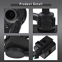 Vista 7 de Bomba de agua de refrigeración auxiliar con enchufe de repuesto para Jetta Golf Passat A3 Q3 TT 2004-2014