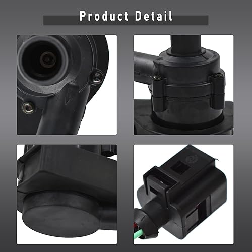 Miniatura 7 de Bomba de agua de refrigeración auxiliar con enchufe de repuesto para Jetta Golf Passat A3 Q3 TT 2004-2014