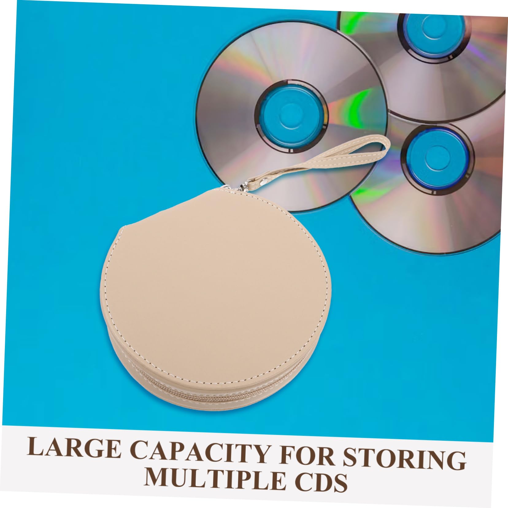 GLEAVI 5pezzi Porta Cd Auto Organizzatore Portatile Per Dischi Custodia Slim e Leggera Per Viaggi e Uso Quotidiano Design Elegante e Pratico Per Interni Auto