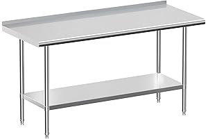 Stainless Steel Commercial High Kitchen Table For Restaurant & Outdoor