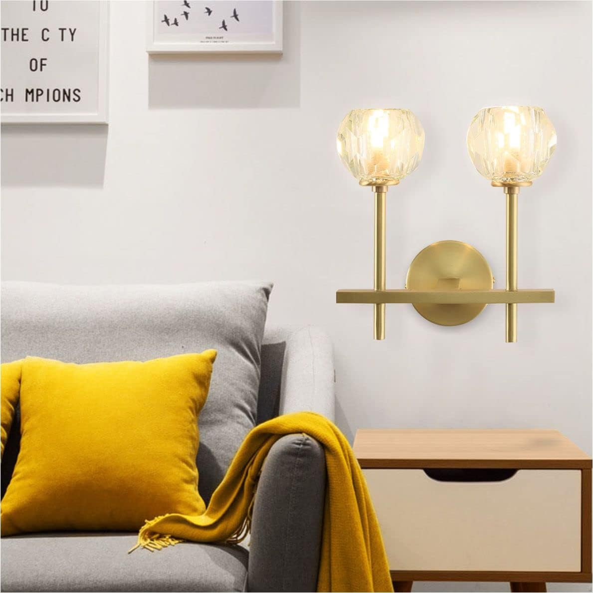 Exсluѕіvе Dіѕсоunt 70% Prісе Luxury Crystal Ball Wall Lamp Modern Wall Mounted Light Antique Brass for or Living Room Bathroom Bedroom Wall Sconce Lighting (Short) Blасk Frіdау - 40% оƒƒ Luxury Crystal Ball Wall Lamp Modern Wall Mounted Light Antique Brass for or Living Room Bathroom Bedroom Wall Sconce Lighting (Short)