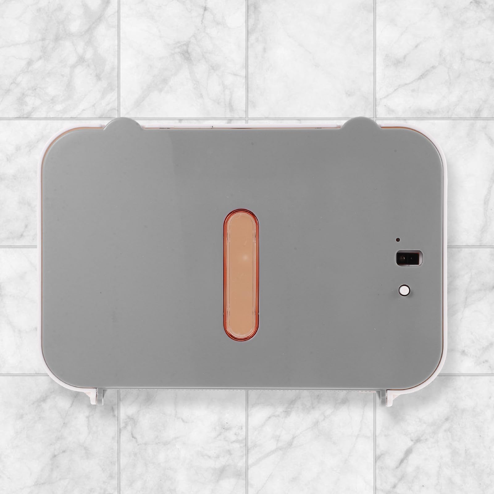 Hohopeti Dispensador Automático de Toallas de Papel para Baño con Sensor sin Tocar, Montaje en Pared, Material ABS y Metal, Capacidad para Varios Rollos, Diseño Moderno y Elegante