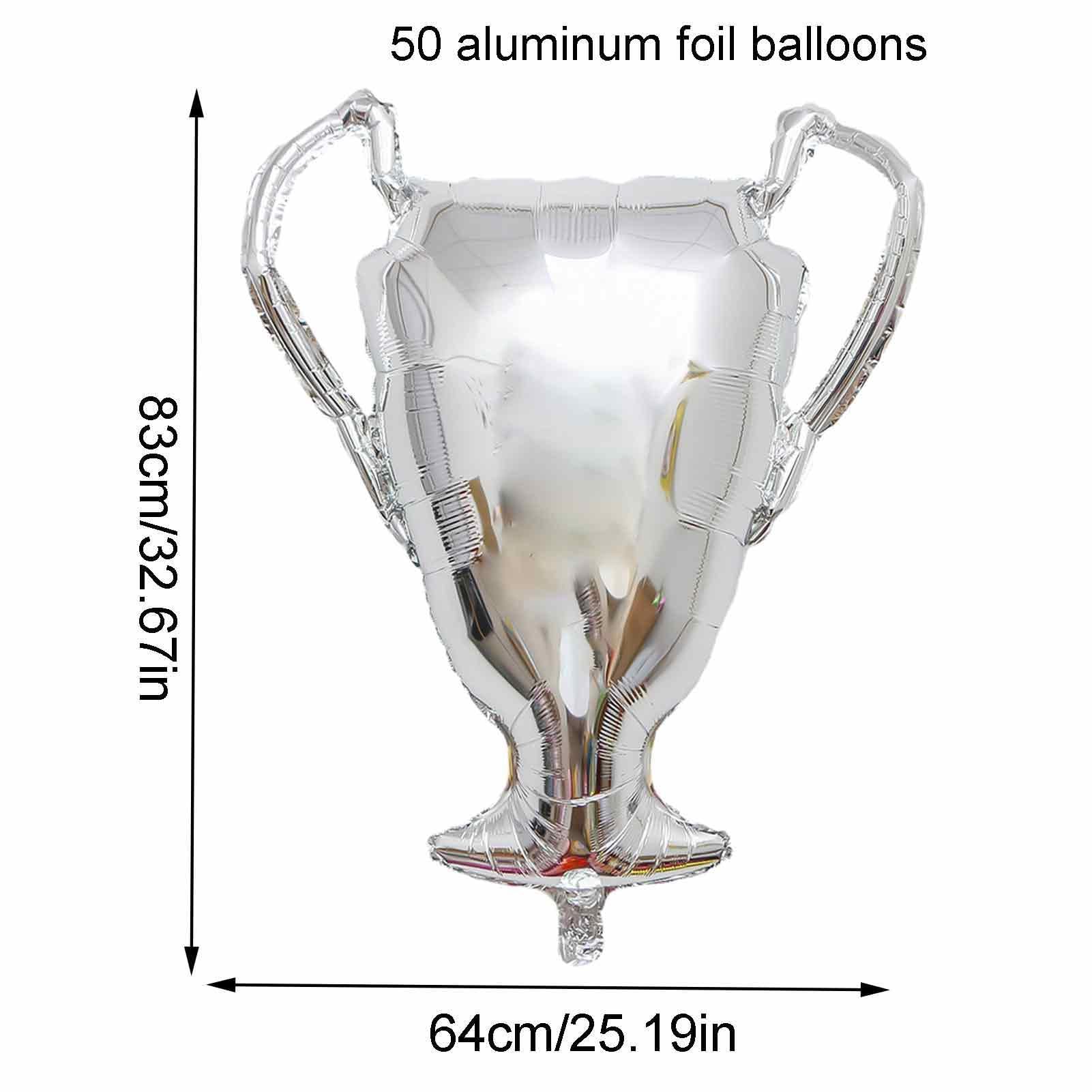 50 Stück Champions-Trophäenballons: Luftballon, Sportbälle der ersten | Folienballons der Trophäe, The Field Folienballons