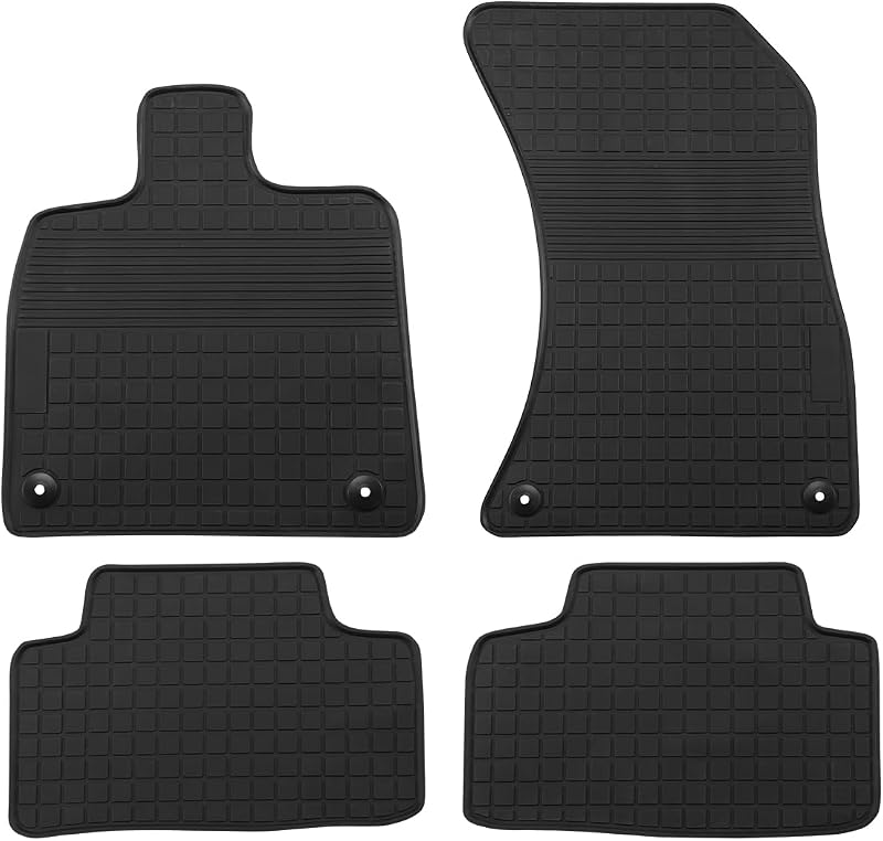 Tapete Automotivo de Borracha Preto para Audi Q5 e SQ5 2018–2026, Não Compatível com PHEV