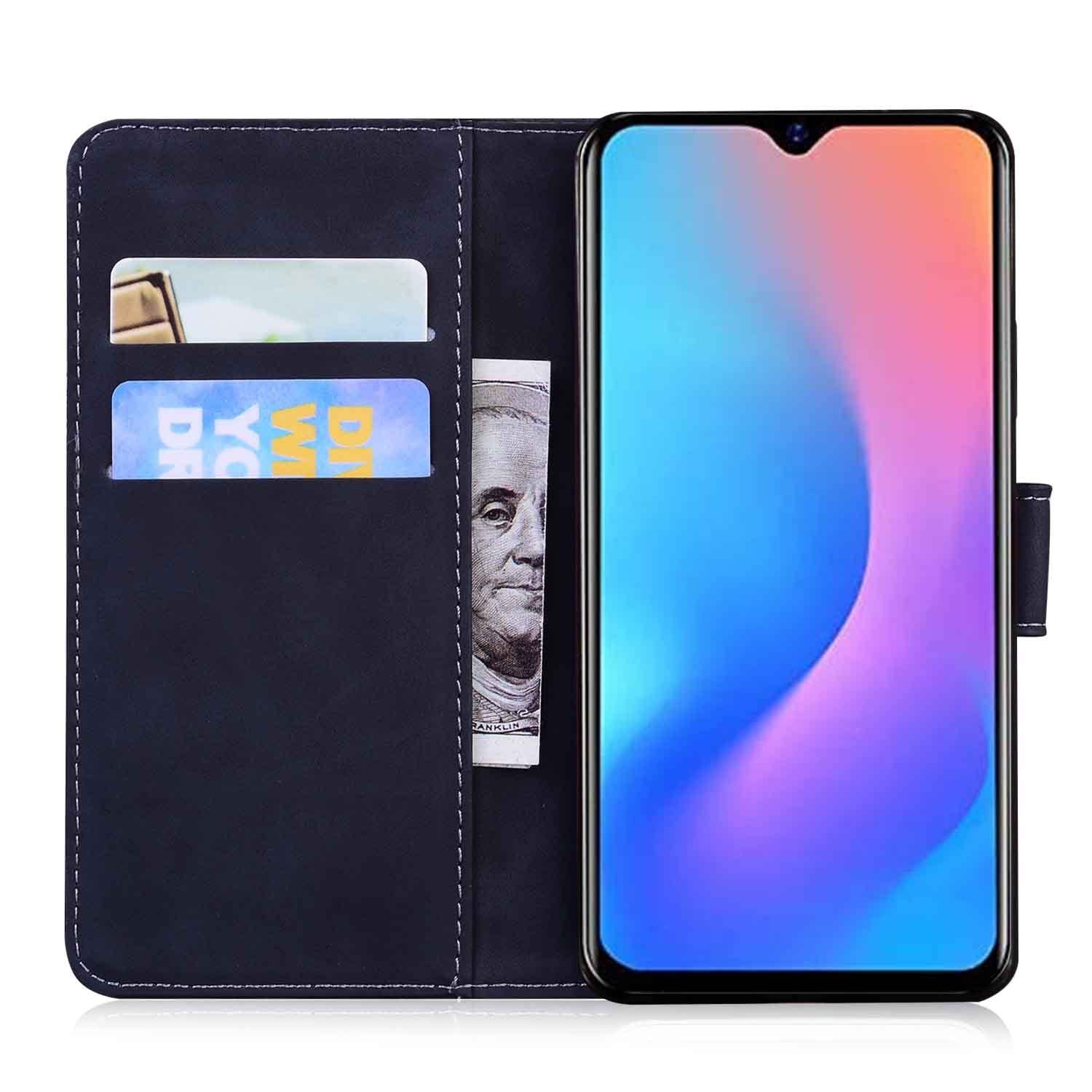 YKTO Custodia per Blackview A60 PRO,Flip Portafoglio PU